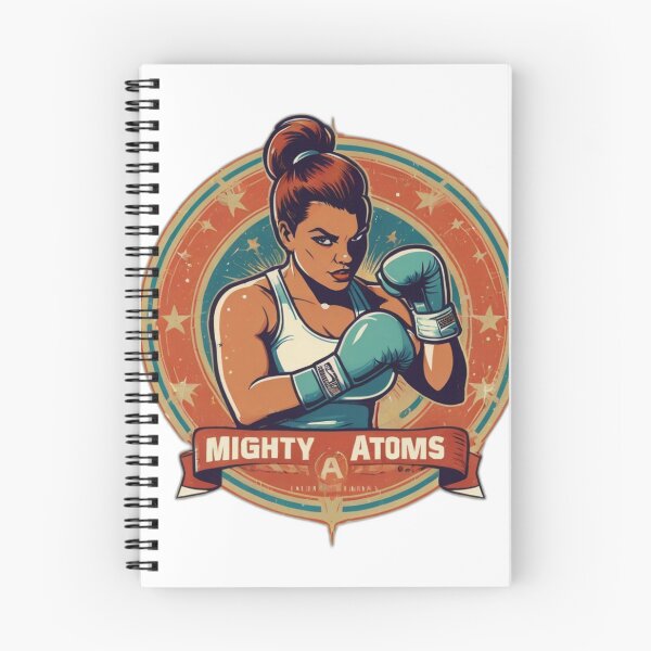 Aperçu de l'œuvre T-shirts Mighty Atoms - Une fusion de grain moderne et de charme des années 50 créée et vendue par AS-Graphics.