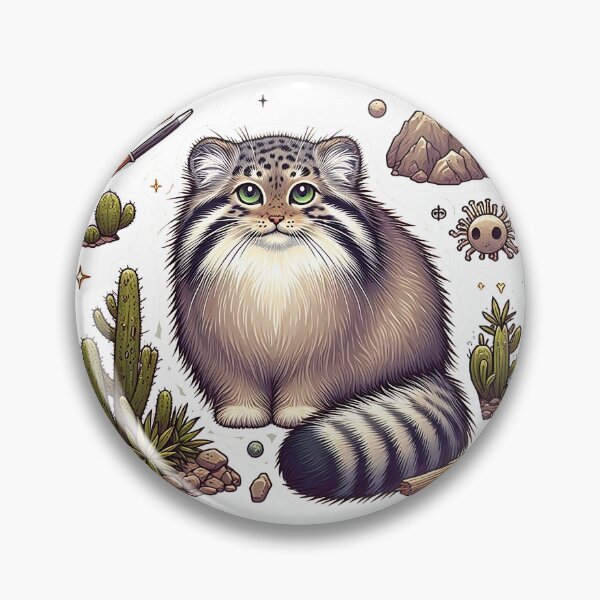 Item preview, Whimsical Pallas's Cat in Rocky Habitat designed and sold by TeeSocio.