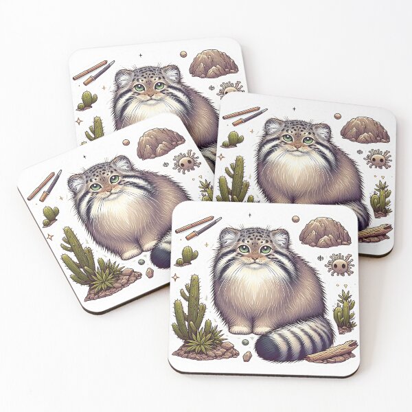 Item preview, Whimsical Pallas's Cat in Rocky Habitat designed and sold by TeeSocio.