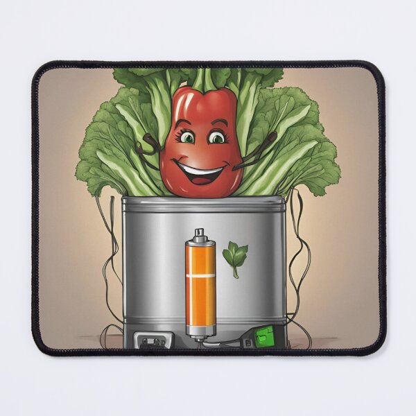 Item preview, Happy Veggies charging battery with positivity! designed and sold by Chelevisuals.