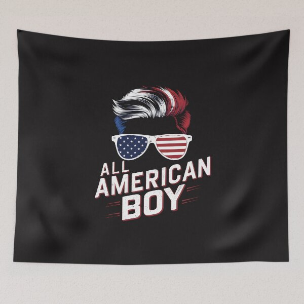 Item preview, American Flag All American Boy 4th of July designed and sold by RocknCat.