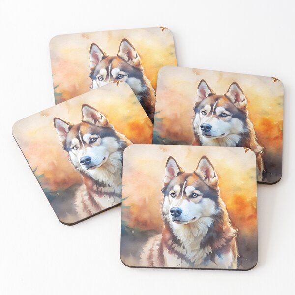 Item preview, Alaskan husky painting dog in nature art designed and sold by essypessy.