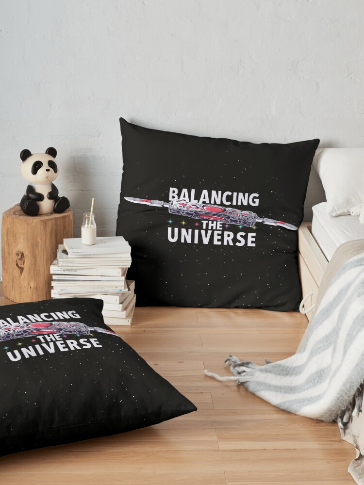 Alternate view of Balancing the Universe Floor Pillow