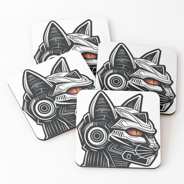 Item preview, RoboCat black designed and sold by ArtOfZPin.