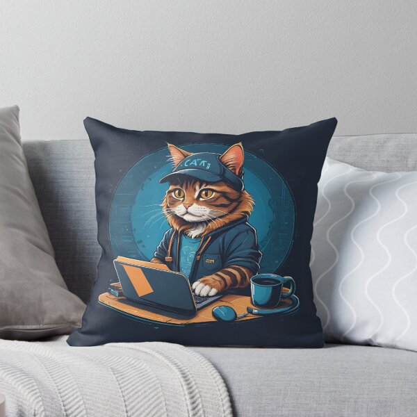 Aperçu de l'œuvre Programmation de chat avec du café créée et vendue par LifePraJamWan.