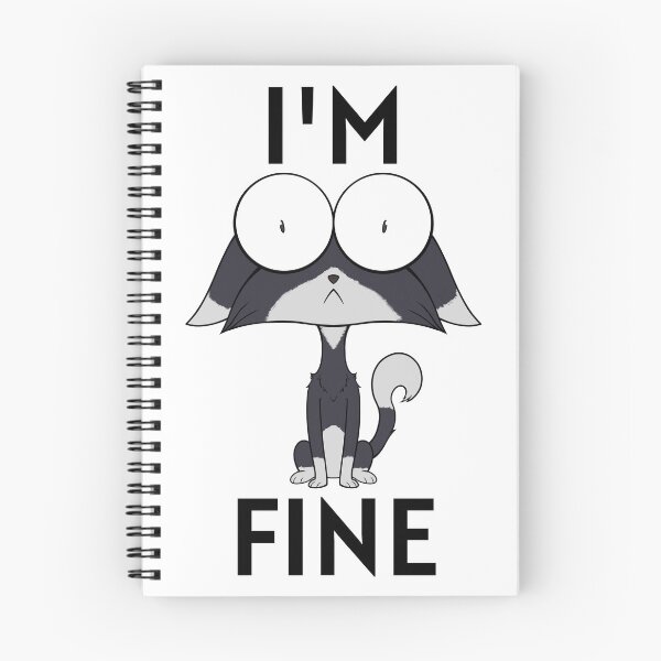 Item preview, Estoy bien gato - Blanco y negro designed and sold by sheepston.