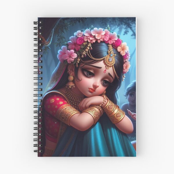 Item preview, Sad Radha Rani Sitting in Vrindavan Forest designed and sold by VrindaArts.