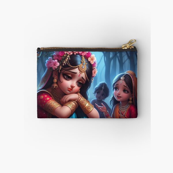 Item preview, Sad Radha Rani Sitting in Vrindavan Forest designed and sold by VrindaArts.