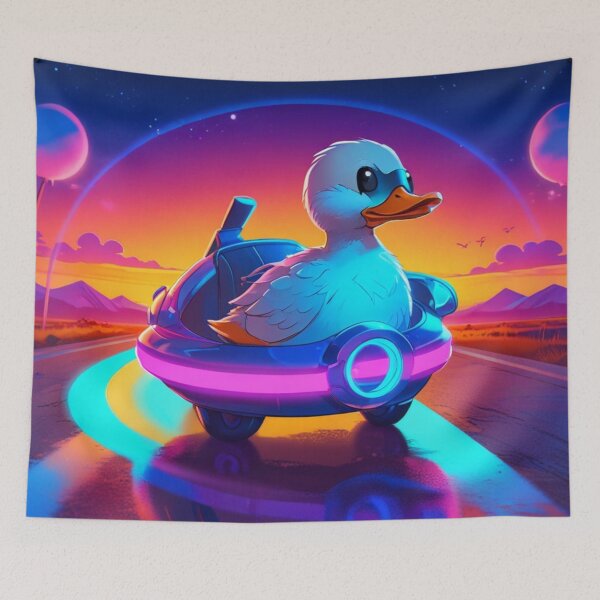 Item preview, Adorable duck in futuristic car designed and sold by Astralia.