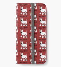 Fluffy Bullterrier - Bull Terrier - Dog - Dogs - Gift - Funny - Bully iPhone Wallet/Case/Skin