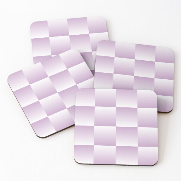 Item preview, Lilac and White Gradient Checkered Pattern designed and sold by starrylite.