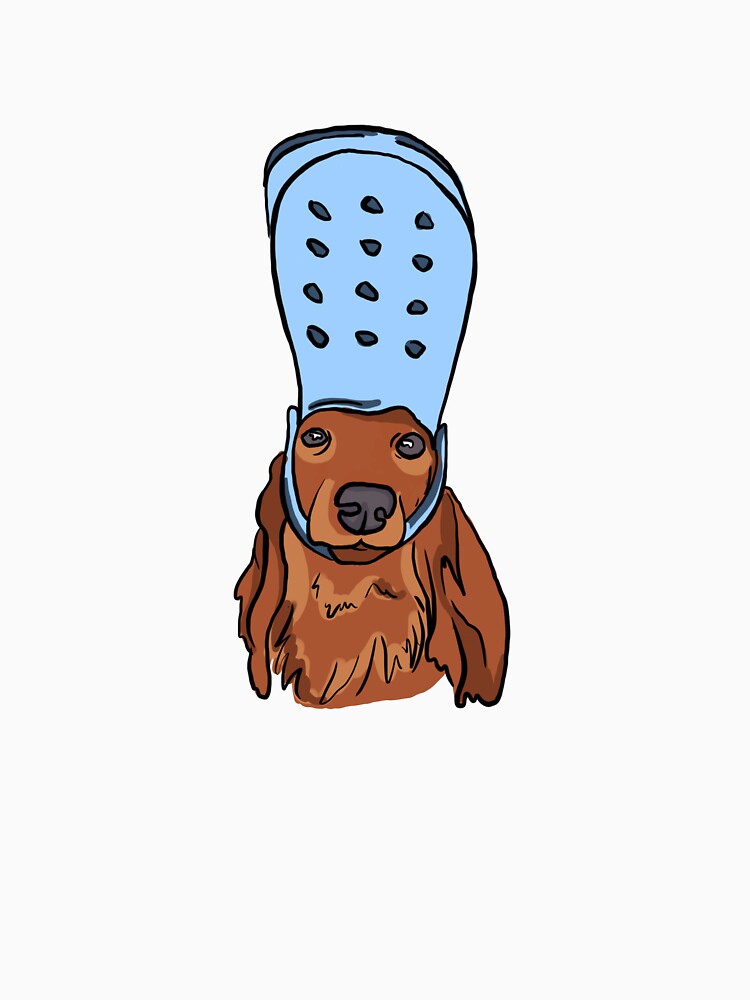 "Sexy Sausage Dog With Croc" Tshirt by penandfelt Redbubble