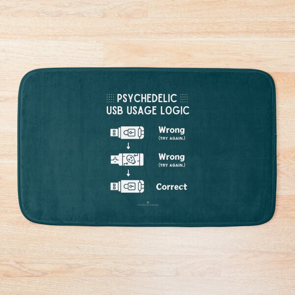 Item preview, IT Memes - Psychedelic USB usage logic designed and sold by S9View.