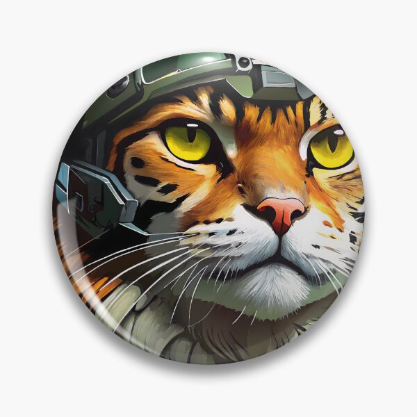 Item preview, Futuristic Military Cat Soldier Portrait Tactical Gear  designed and sold by Rostislav Bouda.