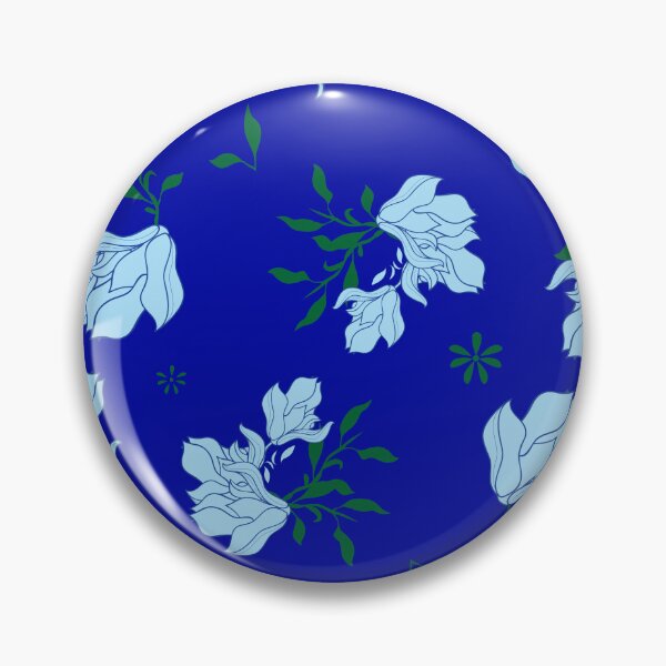 Item preview, China blue floral with dark blue background designed and sold by SueKnox.