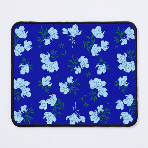 Item preview, China blue floral with dark blue background designed and sold by SueKnox.