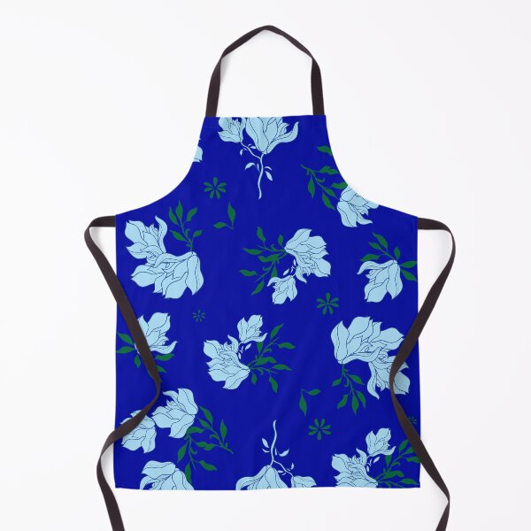 Item preview, China blue floral with dark blue background designed and sold by SueKnox.