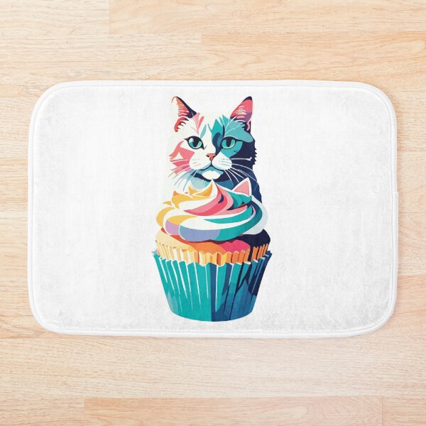 Artikelvorschau, Cupcake mit süßer Katze entworfen und verkauft von CrazySweets.