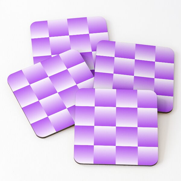 Item preview, Purple and White Gradient Checkered Pattern designed and sold by starrylite.