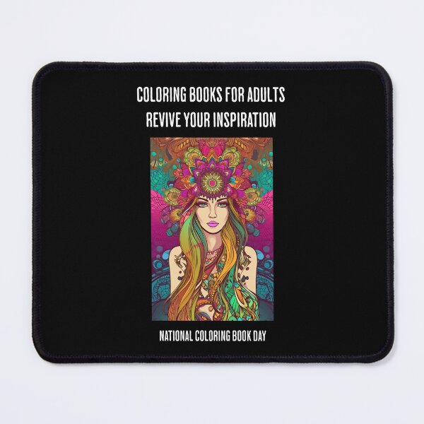 Item preview, National Coloring Book Day, Fantasy Girls designed and sold by Pflugart.