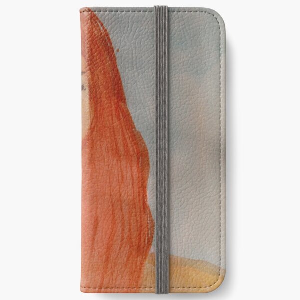 Girl With Sad Eyes Watercolour iPhone Wallet