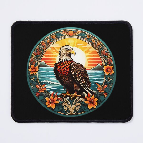 Item preview, Sunset Bald Eagle by the Ocean on a Hawaiian Beach designed and sold by NautiChic.