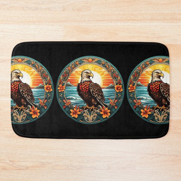 Item preview, Sunset Bald Eagle by the Ocean on a Hawaiian Beach designed and sold by NautiChic.