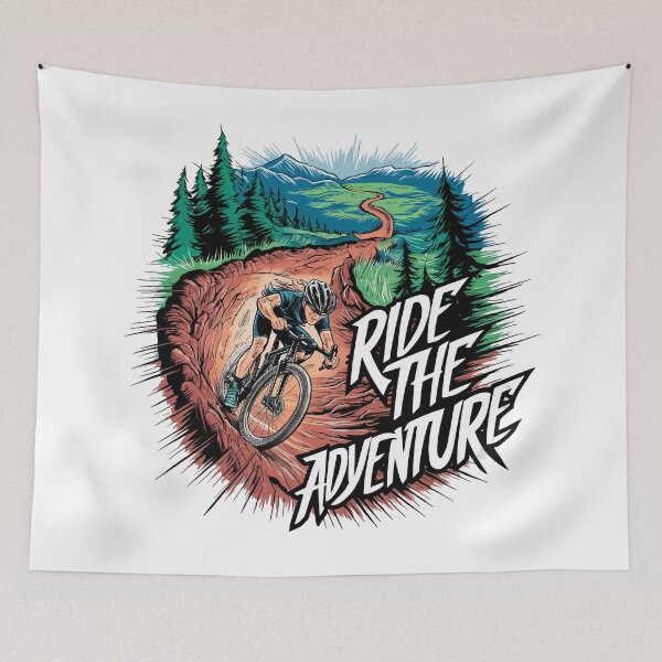 Item preview, Ride the Adventure Mountain Biking designed and sold by behnay.