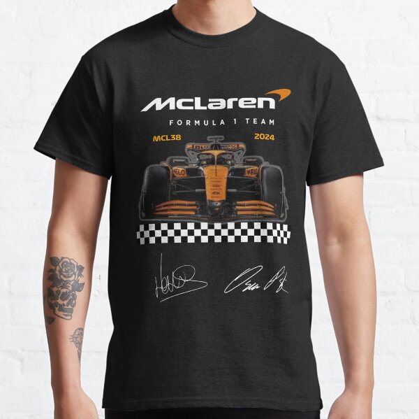Vista previa del artículo con la obra «Equipo McLaren Racing Fórmula 1 MCL38 blanco », diseñado y vendido por SGplants.