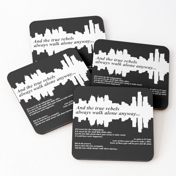 Item preview, True rebels always walk alone with Detroit skyline graphic designed and sold by Stuff'n'stuff.