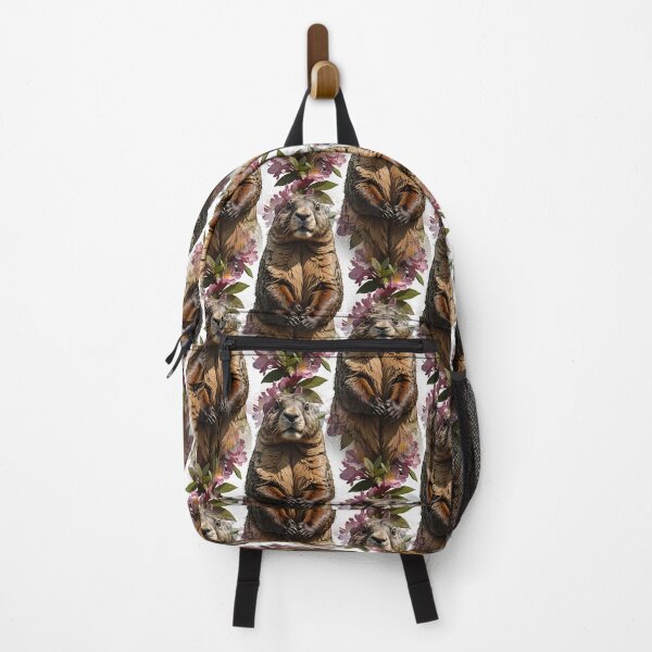 Item preview, An Olympic Marmot Surrounded By Rhododendron Flowers Pattern designed and sold by taiche.