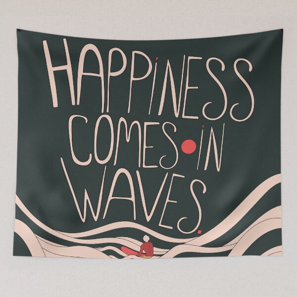 Item preview, Happiness comes in waves  designed and sold by Swadeillustrations.