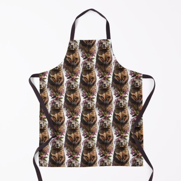 Item preview, An Olympic Marmot Surrounded By Rhododendron Flowers Pattern designed and sold by taiche.
