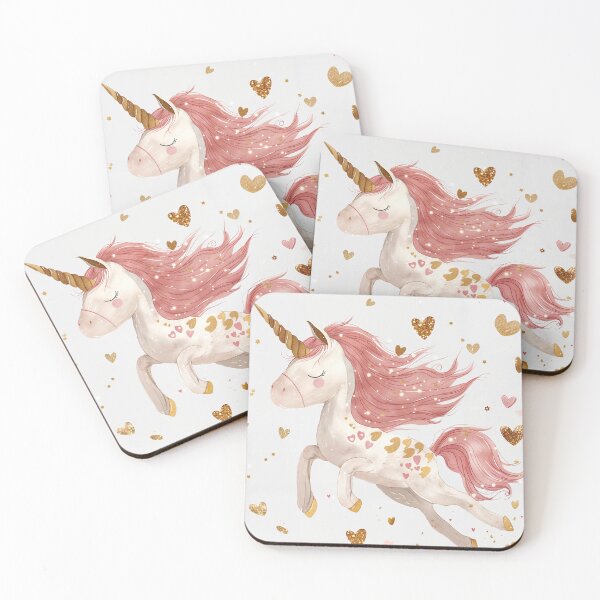 Item preview, Cute unicorn with hearts and stars designed and sold by Ellebecool.