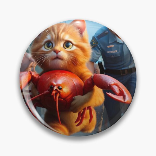 Item preview, Kitten steals lobster designed and sold by Catsmoment.