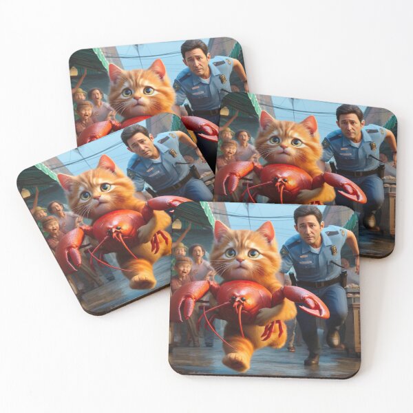 Item preview, Kitten steals lobster designed and sold by Catsmoment.