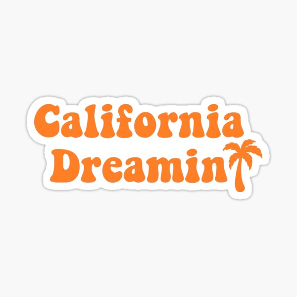 California Dream Sticker Santa Cruz Los Angeles San Diego Malibu Santa  Monica Socal I Love CA Sticker Beach City & Travel -  Canada