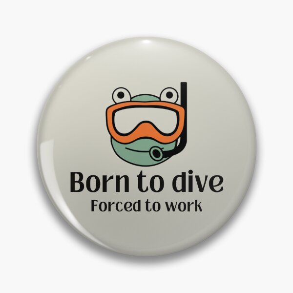 Item preview, Born to Dive. Scuba Frog designed and sold by Anniko Art Studio.