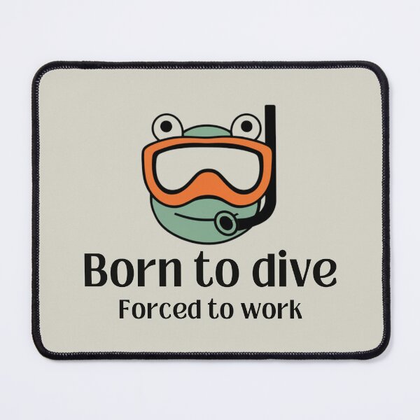 Item preview, Born to Dive. Scuba Frog designed and sold by Anniko Art Studio.