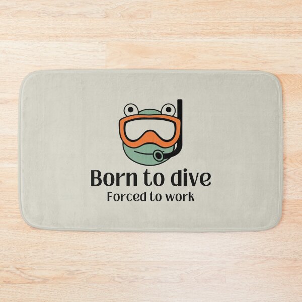 Item preview, Born to Dive. Scuba Frog designed and sold by Anniko Art Studio.