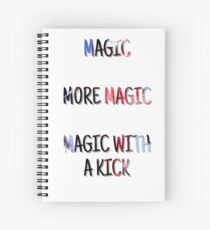 Magie, mehr Magie, Magie mit einem Kick Spiralblock