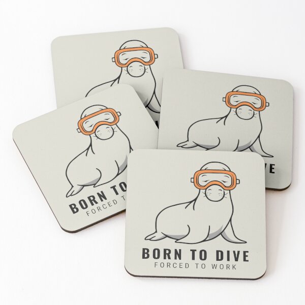 Item preview, Born to Dive Elephant Seal designed and sold by Anniko Art Studio.