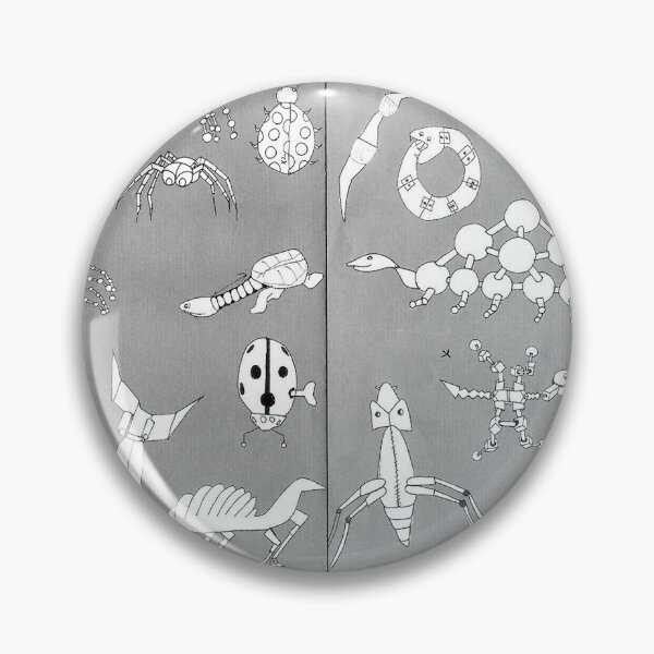 Item preview, Drawing insects and bionics in black and white designed and sold by Carré Comme Orange.