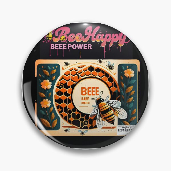 Item preview,  Bee happy  6 designed and sold by RedWolfDisigne.