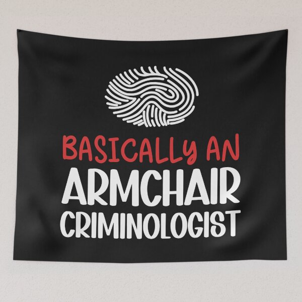 Item preview, True Crime Armchair Criminologist Funny Fingerprint designed and sold by HowToCanadian.