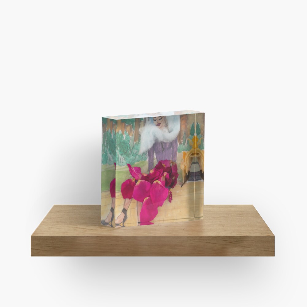Absolutely Fabulous City Girl Acrylic Block