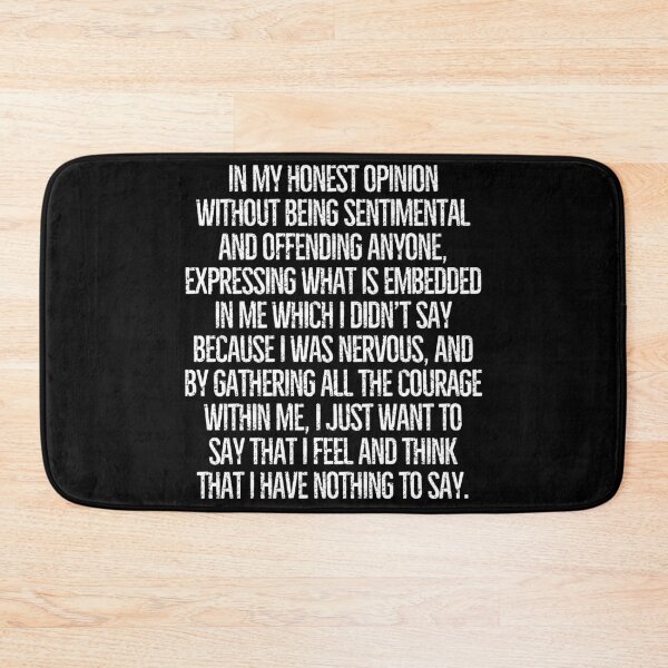 Item preview, I have nothing to say! designed and sold by mksjr.
