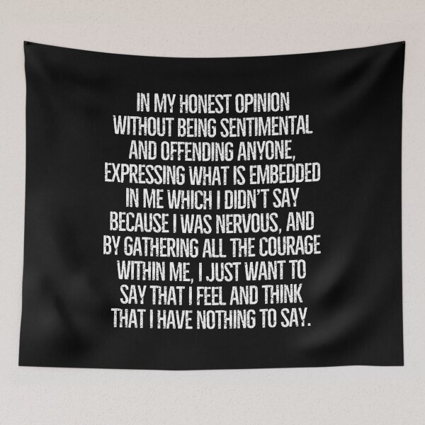 Item preview, I have nothing to say! designed and sold by mksjr.