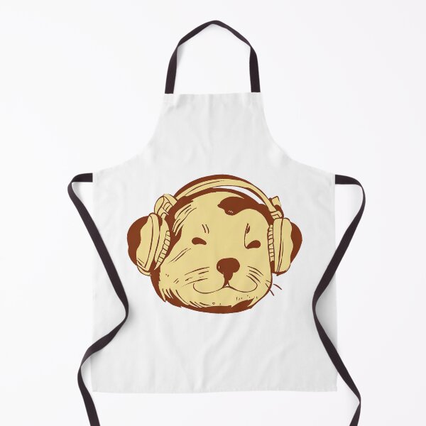Item preview, Vintage Sepia Otter with Headphones: Groovy Aquatic Audiophile T-Shirt designed and sold by GorinART.