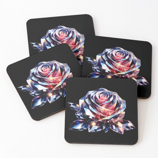 Aperçu de l'œuvre Rose Diamant Rose Foncé créée et vendue par Art by Morgan Campillo.